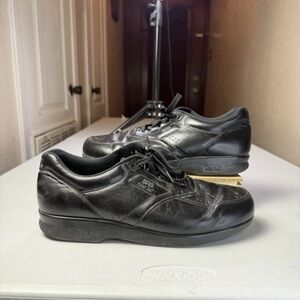 MENS SAS TIME OUT BLACK LACE UP COMFORT WALKING SHOES Sz 10.5